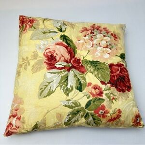 2 Vintage Custom Floral Jacquard‎  Floral Throw Accent Pillows